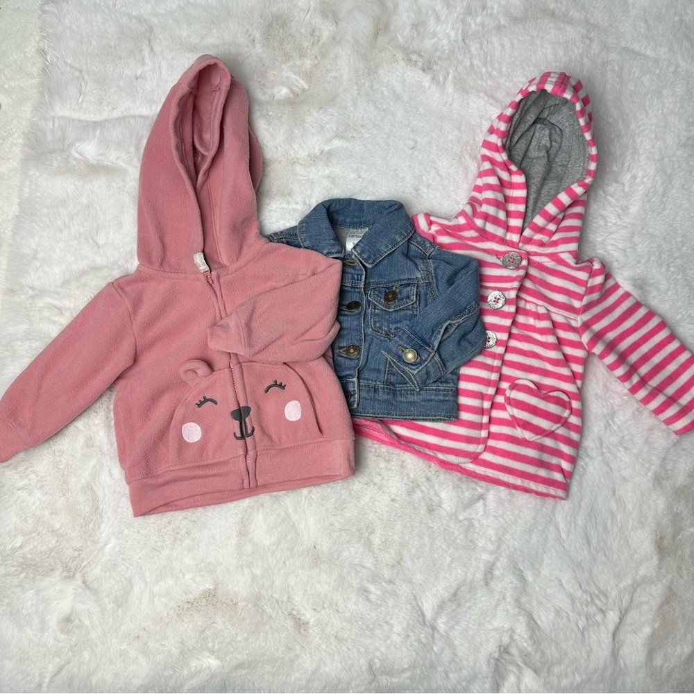 Carters Baby Girl Sweaters Bundle